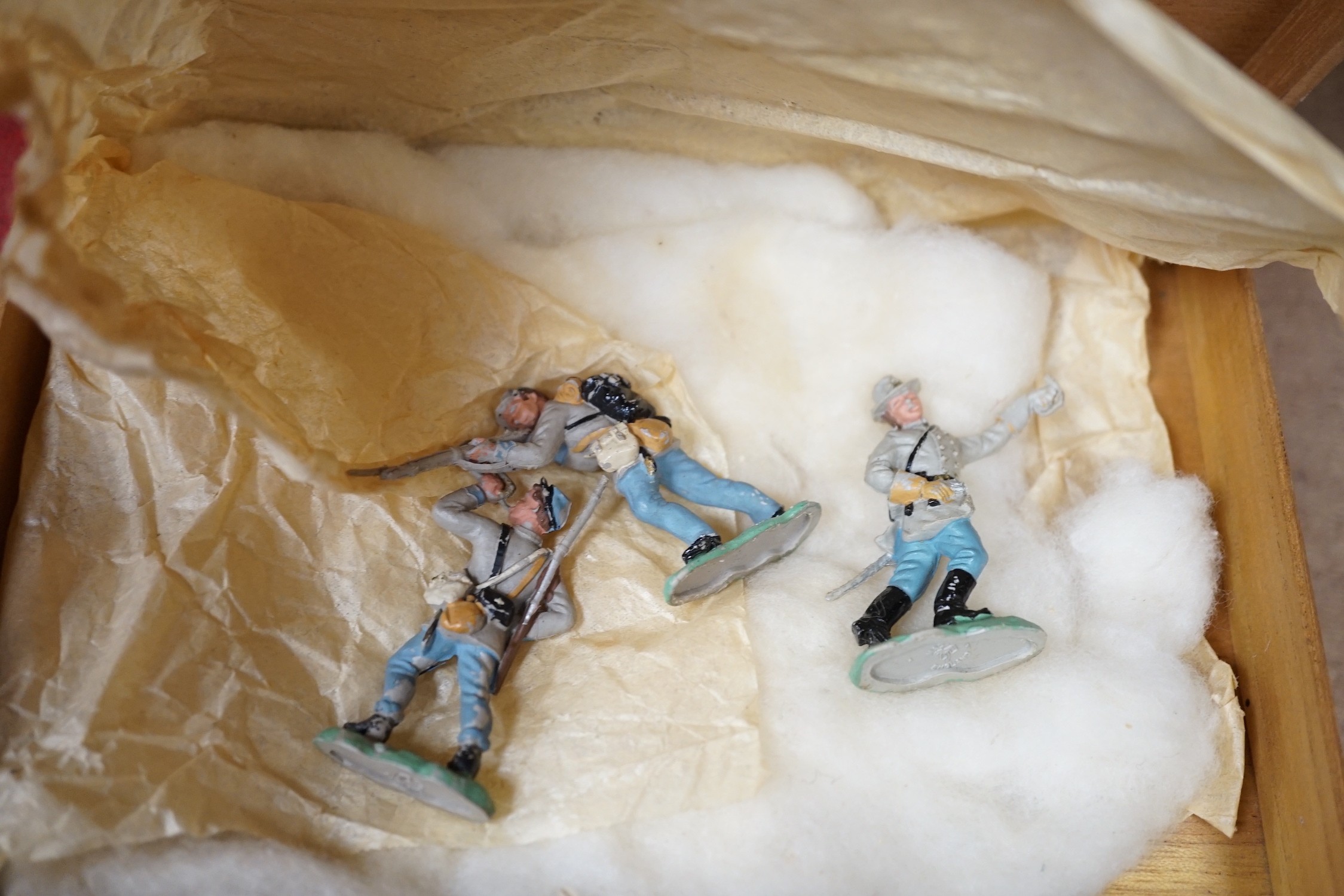 A quantity of Britains painted lead soldiers and others